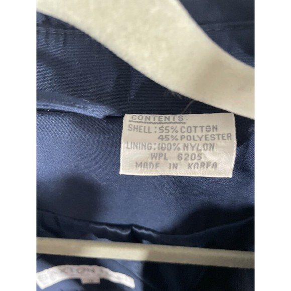 Vintage Saxton Hall Women's Size 18 Navy Blue Overcoat - Picture 6 of 6